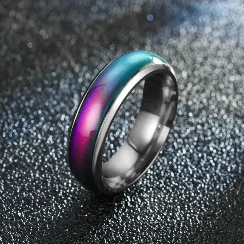 Color Changing Rings Stainless Steel Ring Mood Emotion