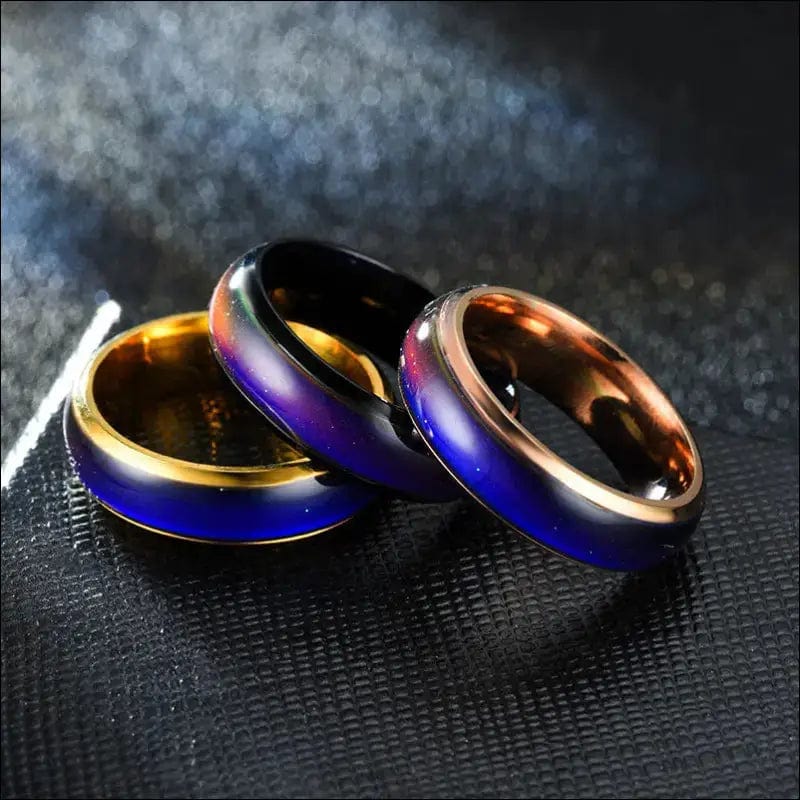 Color Changing Rings Stainless Steel Ring Mood Emotion