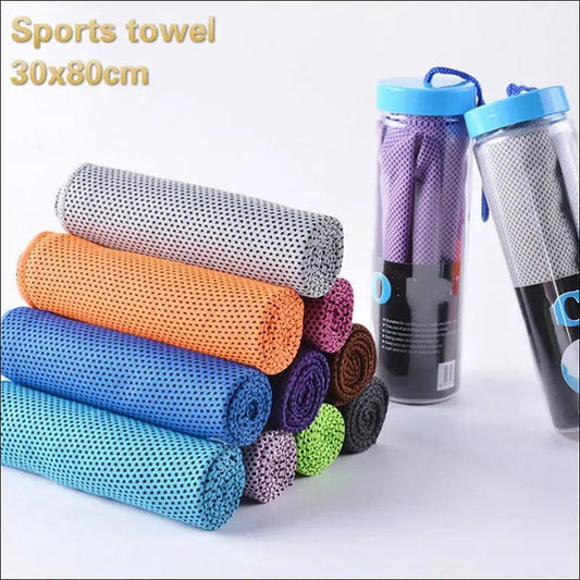 Colors Men And Women Gym Club Yoga Sports Cold Washcloth