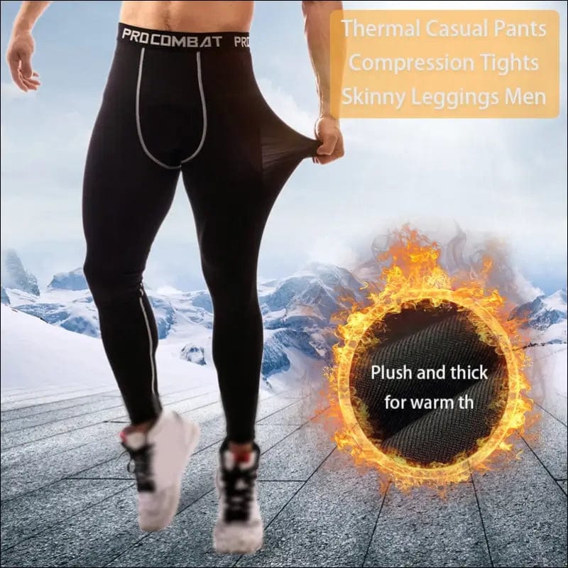 Compression Pants Mens Gym Leggings Sport Training Men