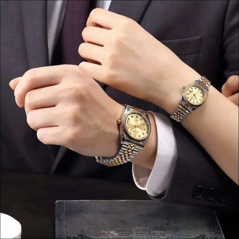 Couple watch pair fashion business waterproof quartz night