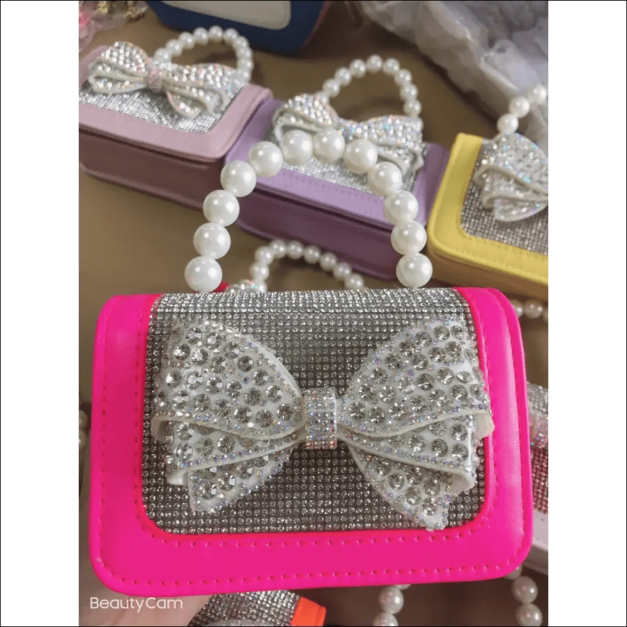 Cross-border handbags Blingbling flash drill bout children’s