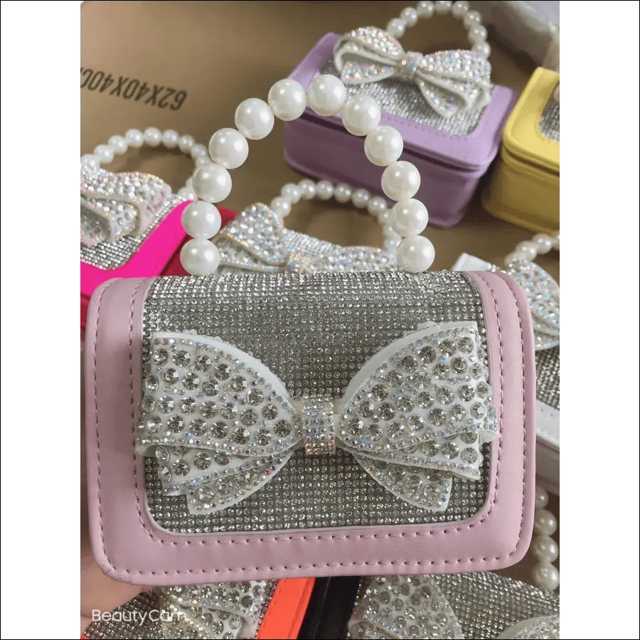 Cross-border handbags Blingbling flash drill bout children’s