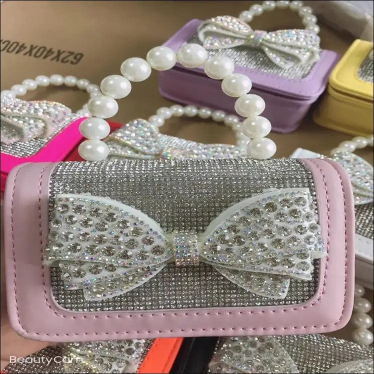 Cross-border handbags Blingbling flash drill bout children’s