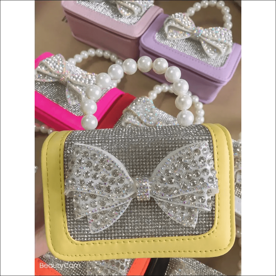 Cross-border handbags Blingbling flash drill bout children’s