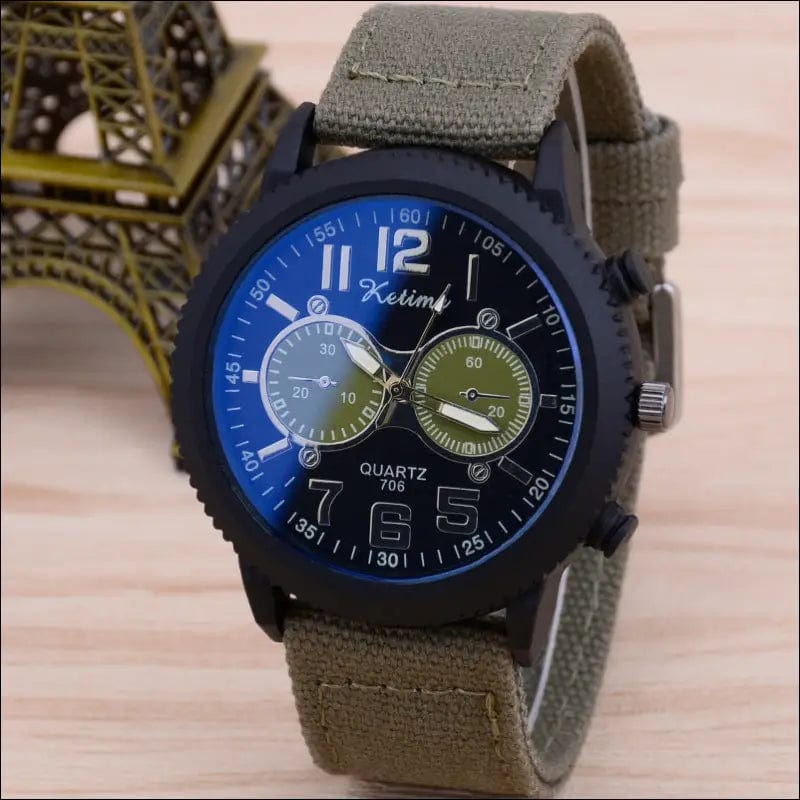 Cross-border hot fashion watch belt watches men classic blue