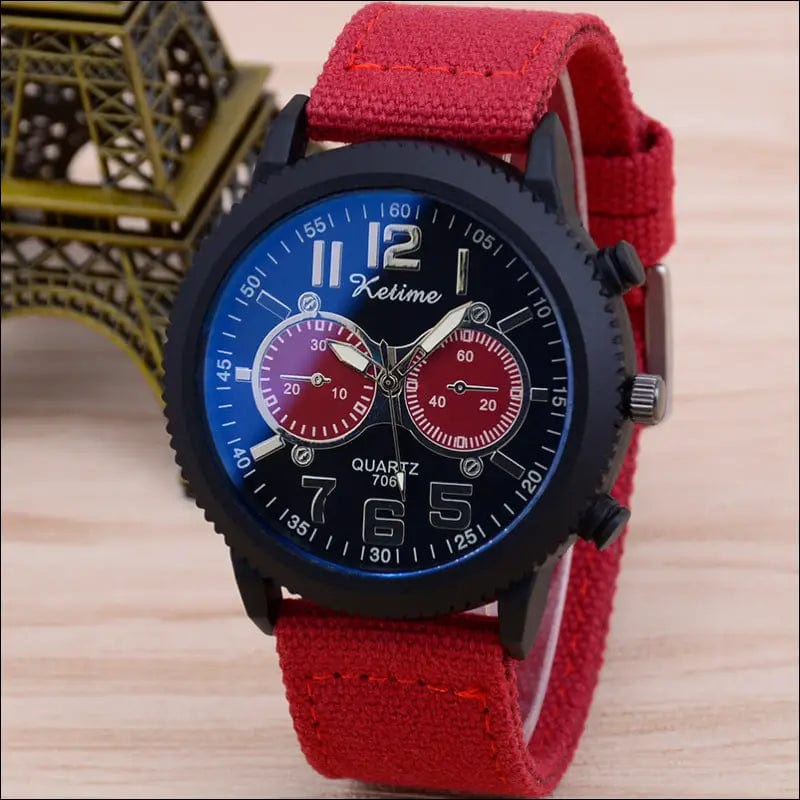 Cross-border hot fashion watch belt watches men classic blue