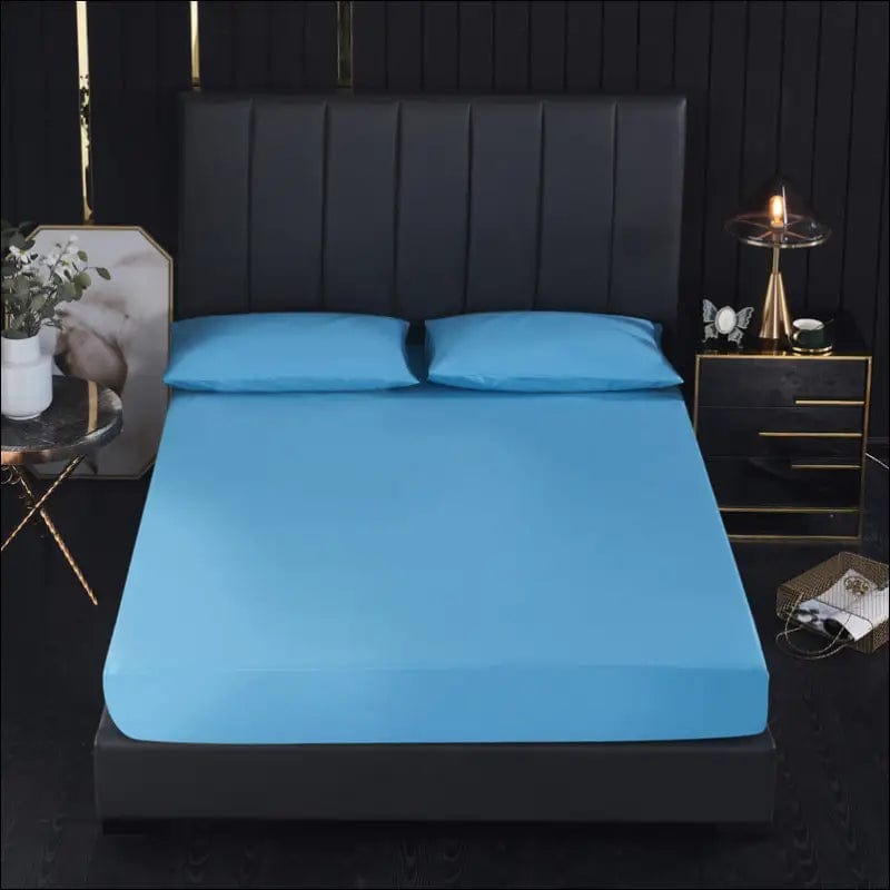 Cross-border new product solid color brushed bed sheet cover