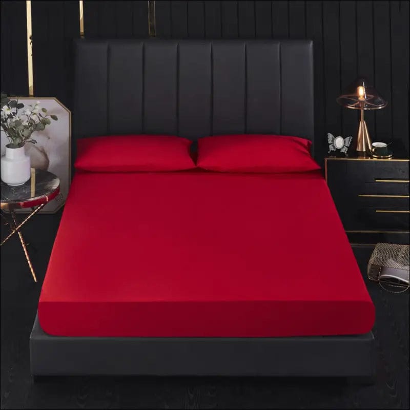 Cross-border new product solid color brushed bed sheet cover