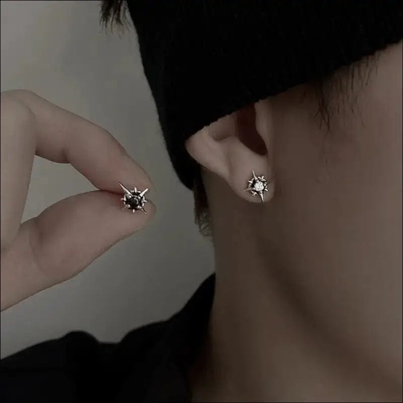 Crystal Star Stud Earrings - 10551791-default-title BROKER