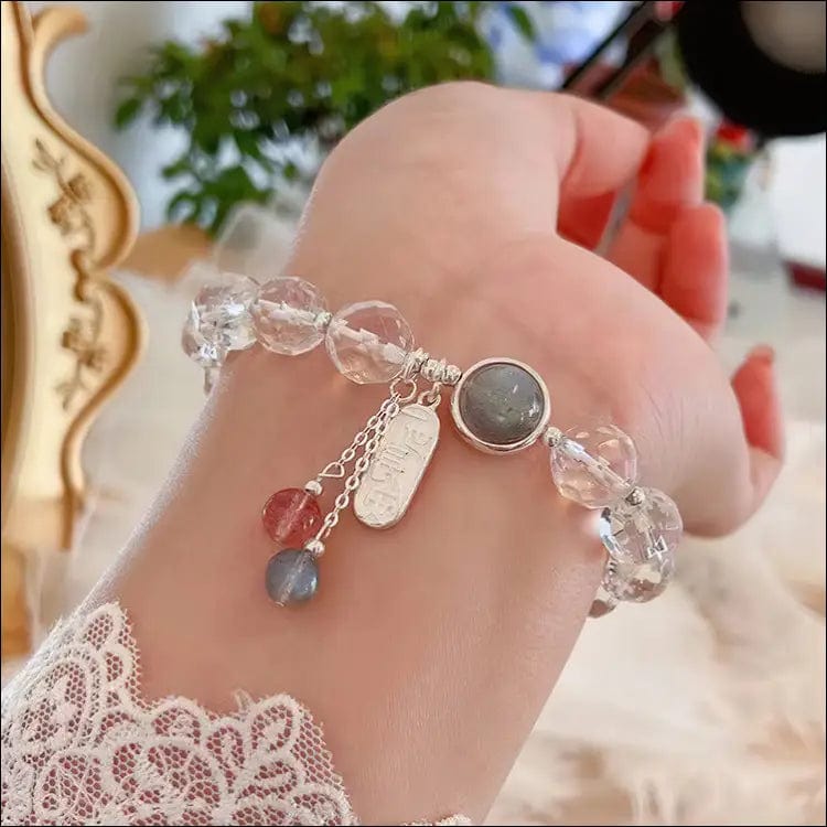 Customized light luxury white crystal sneak bracelet