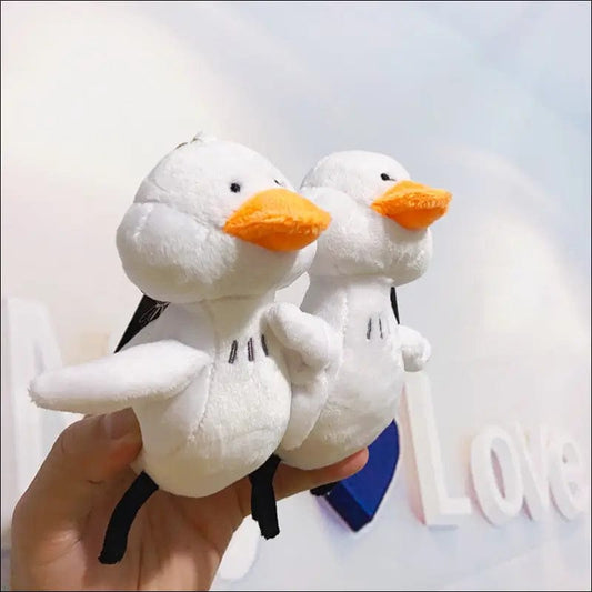 Cute duck doll key chain INS bag pendant backpack hanging
