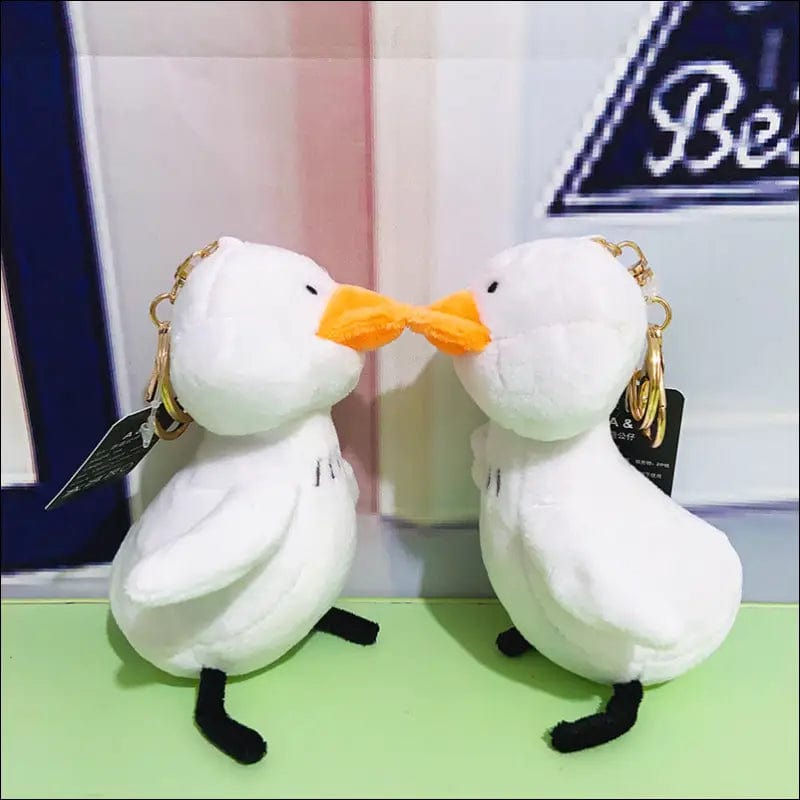 Cute duck doll key chain INS bag pendant backpack hanging