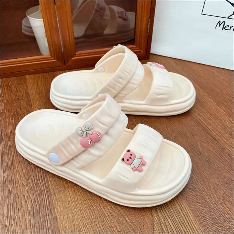 Cute high-value slippers women’s summer cartoon non-slip ins