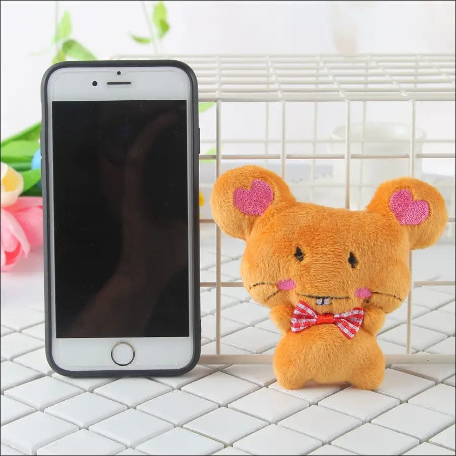 Cute little mouse hamoque plush pendant jewelry mobile phone