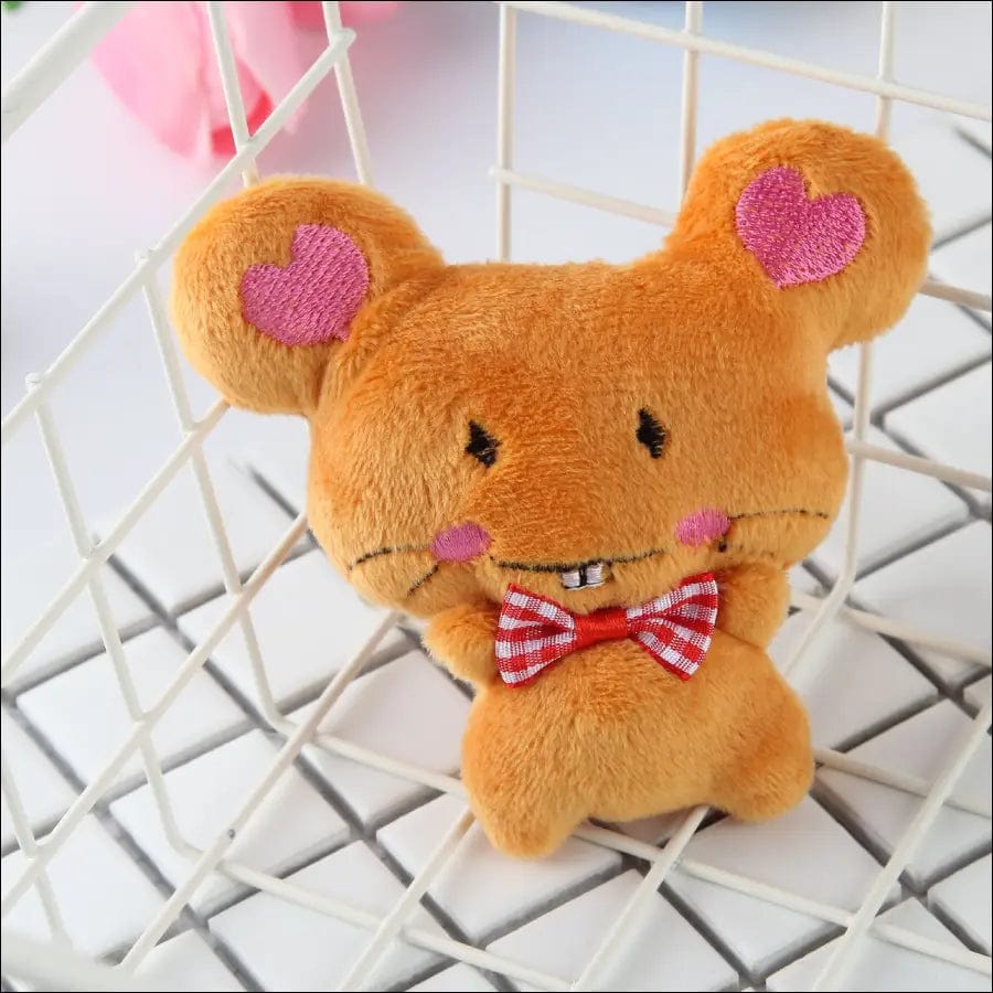 Cute little mouse hamoque plush pendant jewelry mobile phone