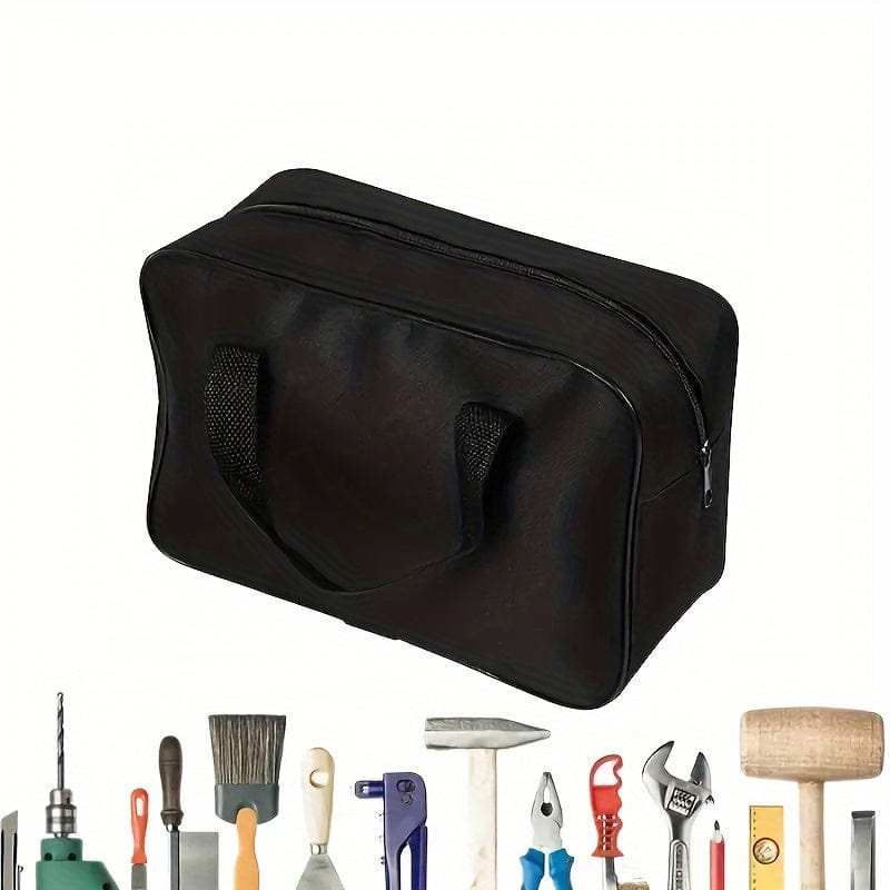 1pc Hardware Tool Handbag, Car Inflatable Pump Travel Oxford Cloth Handbag, Thickened Repair Tool Bag Electrician Hardware Portable