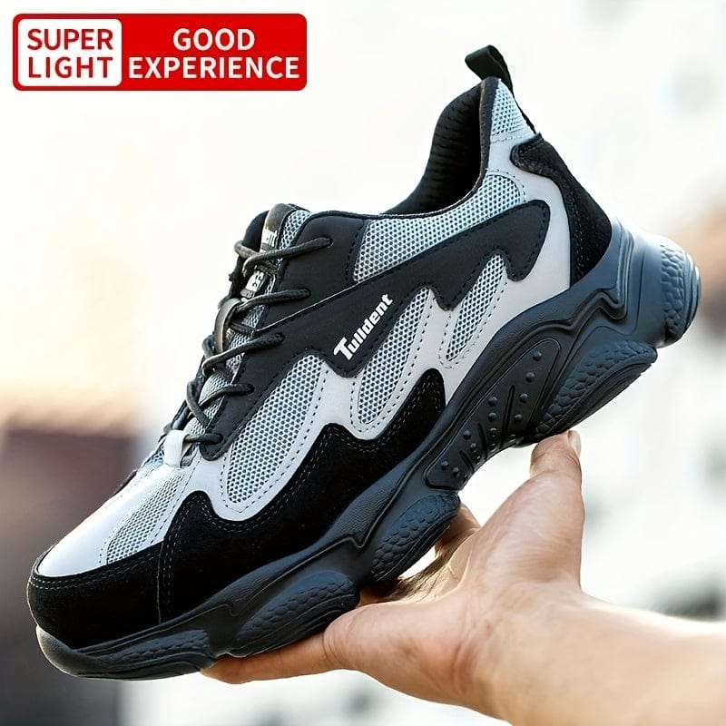 Steel Toe Shoes For Men And Women, Breathable Safety Steel Toe Sneakers Indestructible Work Shoes Puncture Proof