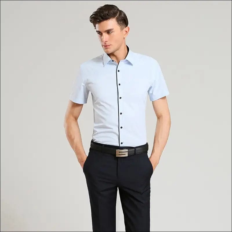DAVYDAISY New Summer Men Shirt Short Sleeved Fashion Solid