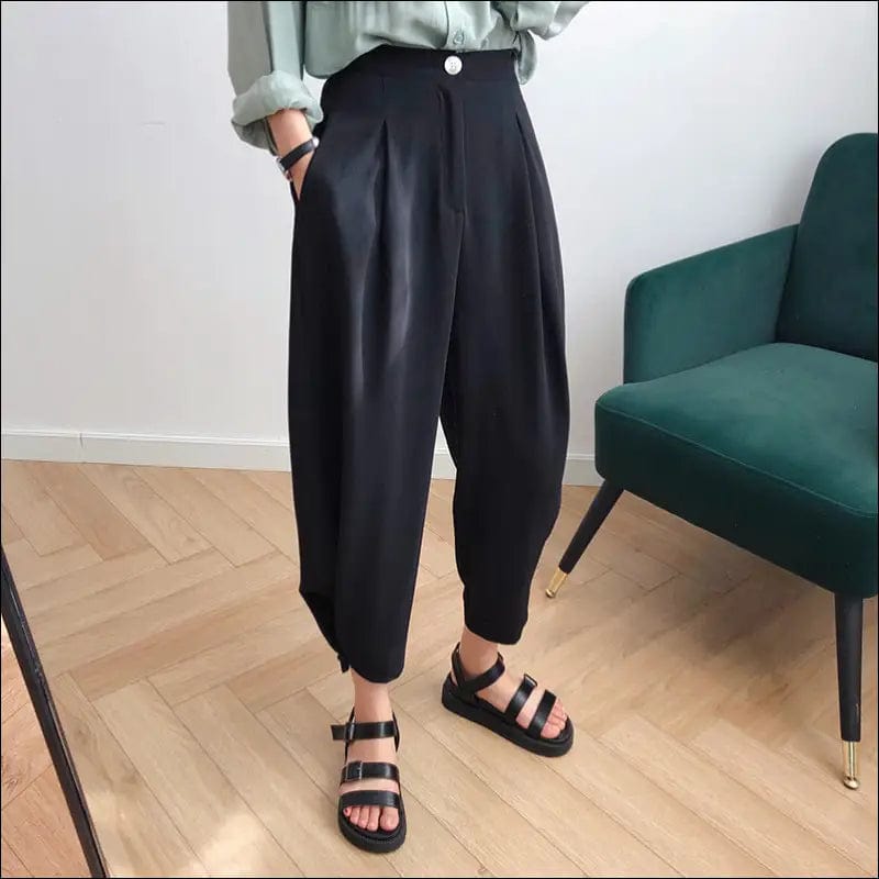 Deer Xi straight pants harem children spring new 2021 high