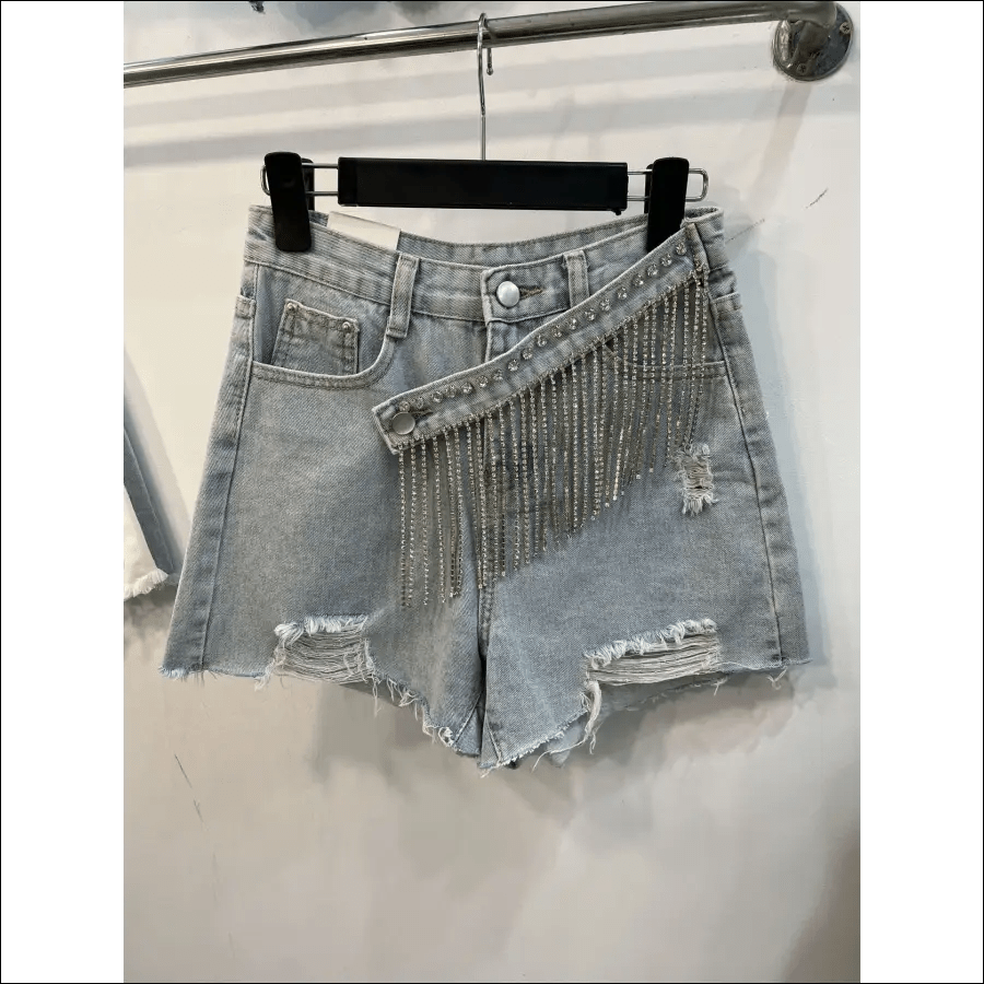 Denim shorts women’s 2022 summer new European station loose