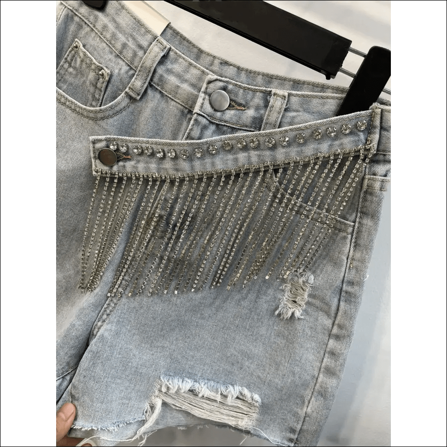 Denim shorts women’s 2022 summer new European station loose