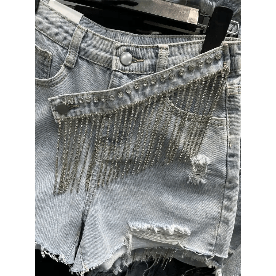 Denim shorts women’s 2022 summer new European station loose