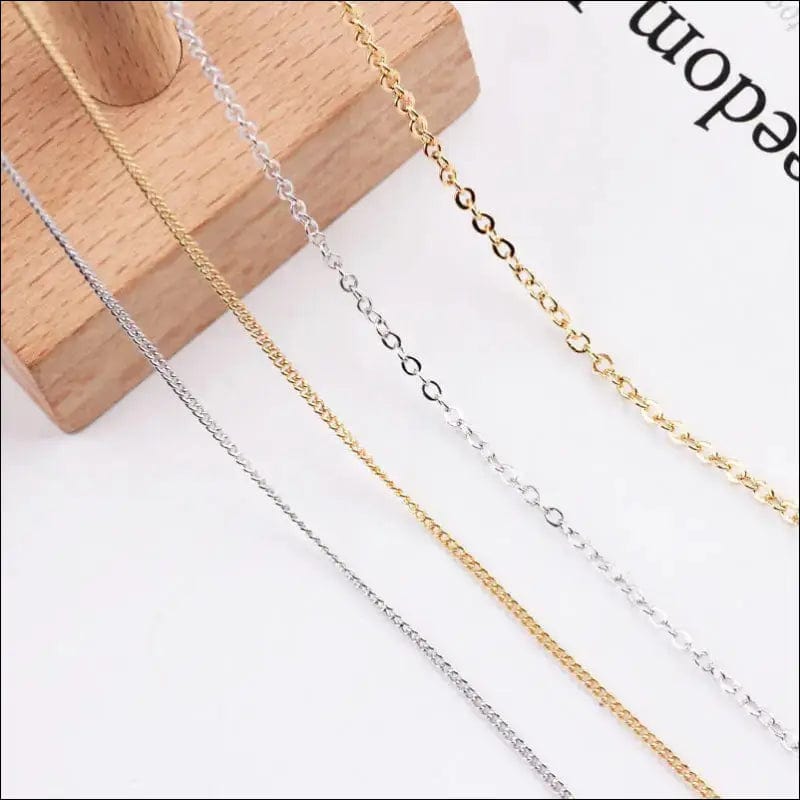 DIY accessories chain copper 18K genuine plated color thin