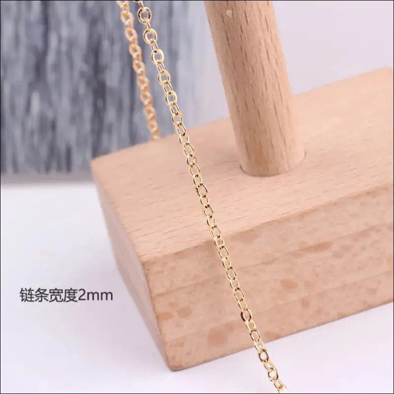 DIY accessories chain copper 18K genuine plated color thin