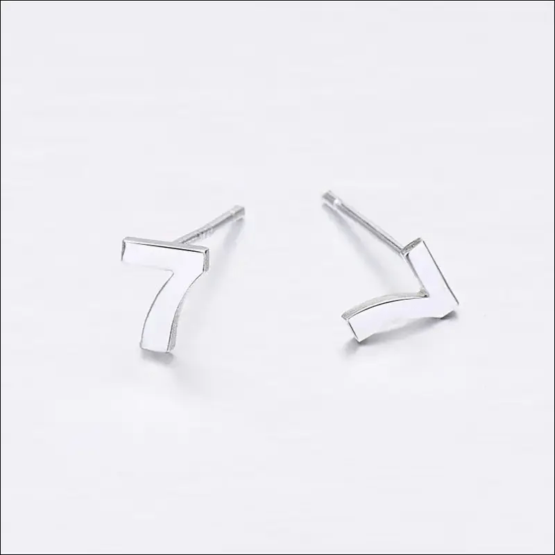 Ear ear nail female summer 999 sterling silver Korea simple