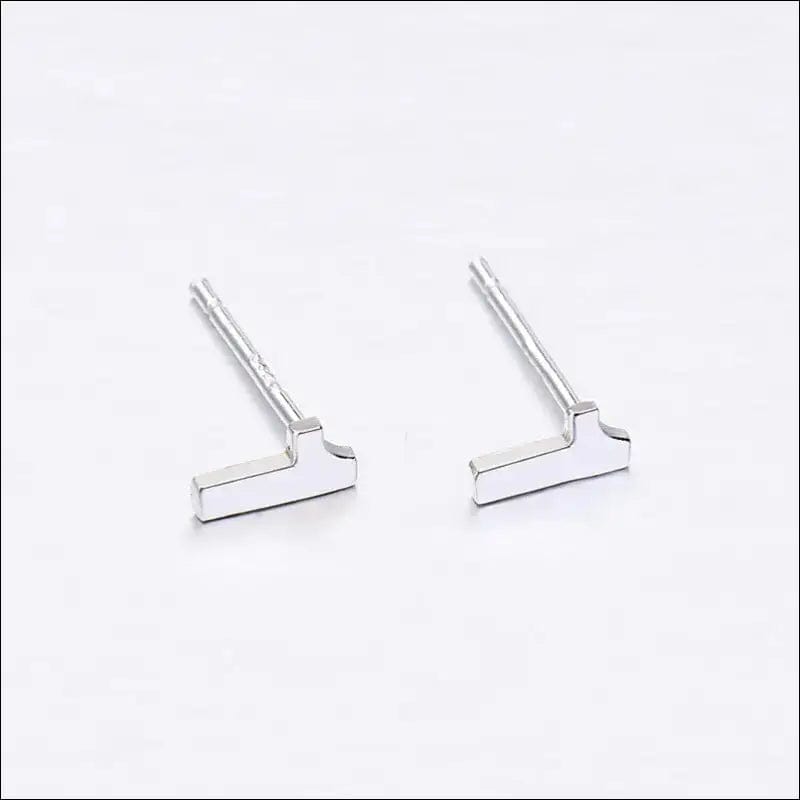 Ear ear nail female summer 999 sterling silver Korea simple