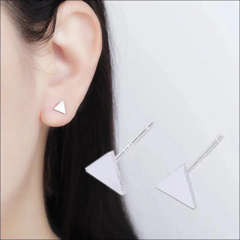 Ear ear nail female summer 999 sterling silver Korea simple