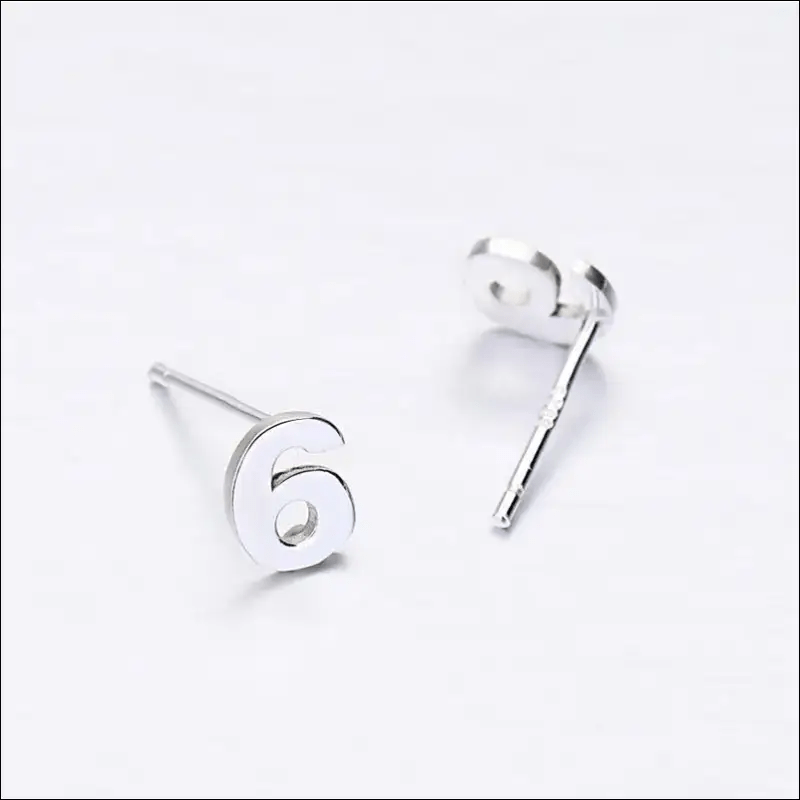 Ear ear nail female summer 999 sterling silver Korea simple