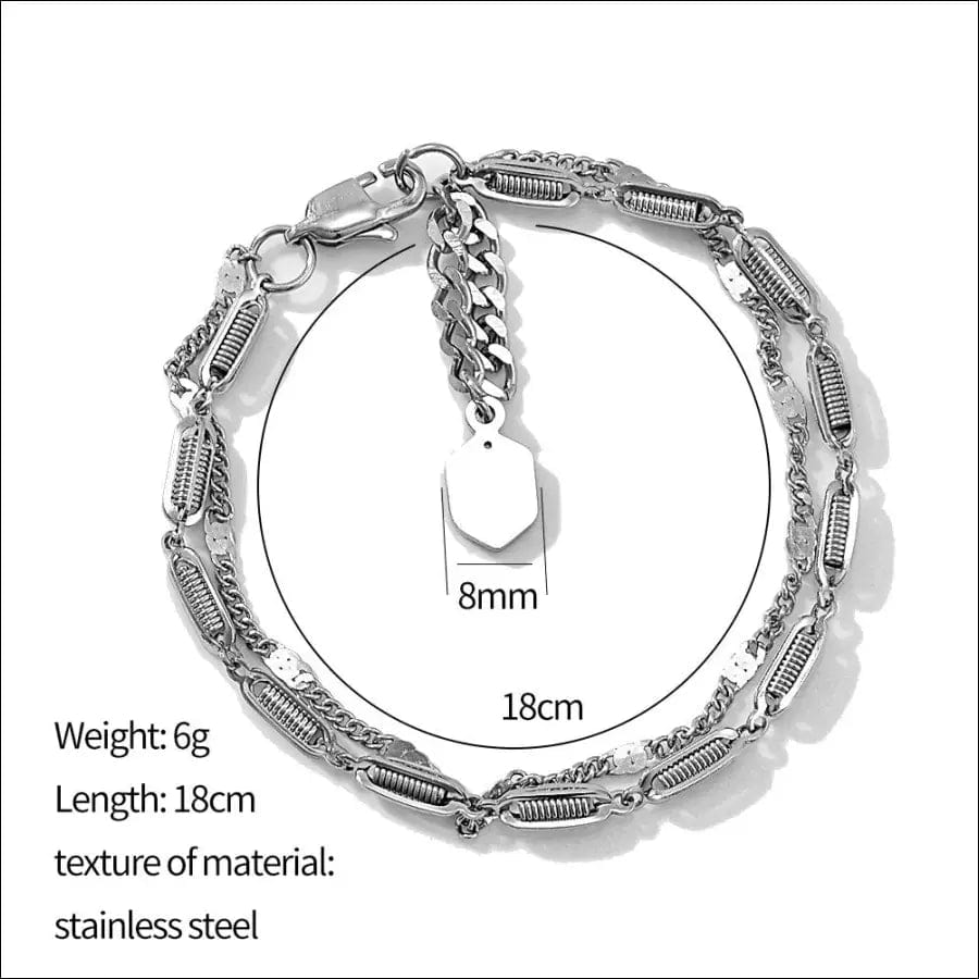 European and American cross-border titanium steel simple