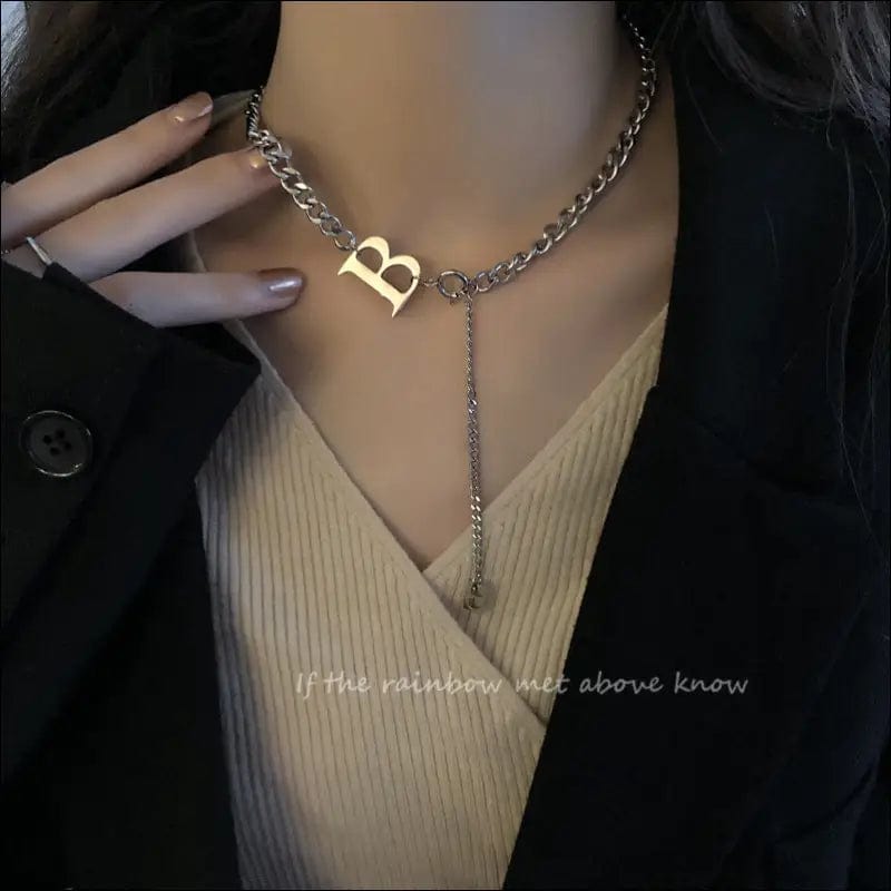 European and American double layer necklace female minimally