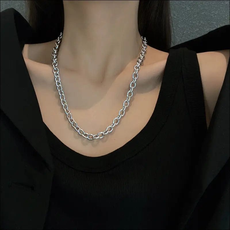 European and American double layer necklace female minimally