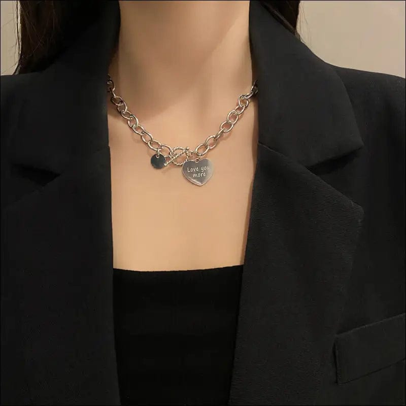 European and American double layer necklace female minimally