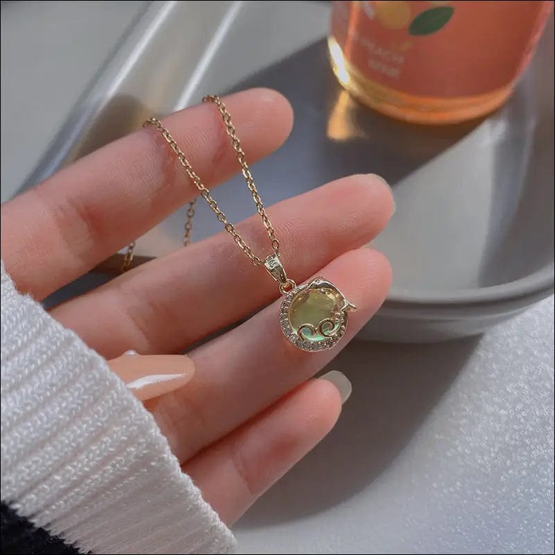 European and American retro titanium necklace female