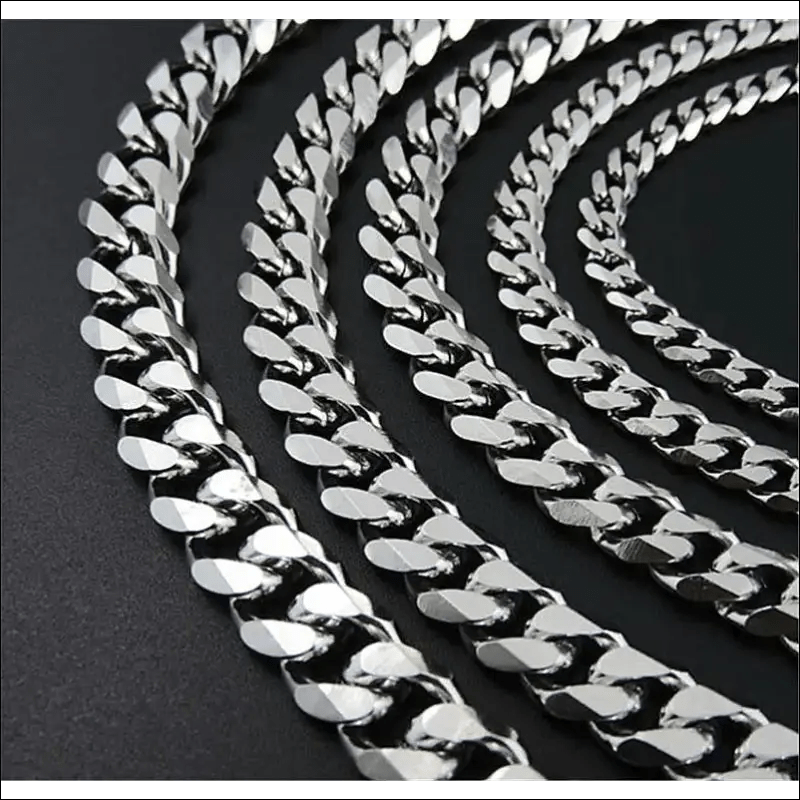 European and American titanium steel Cuba chain sweater