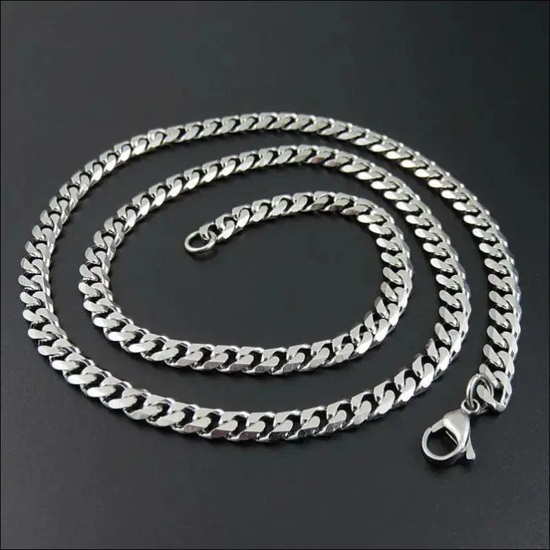 European and American titanium steel Cuba chain sweater