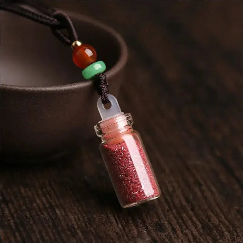 Factory direct natural cinnabar pendant purple gold sand