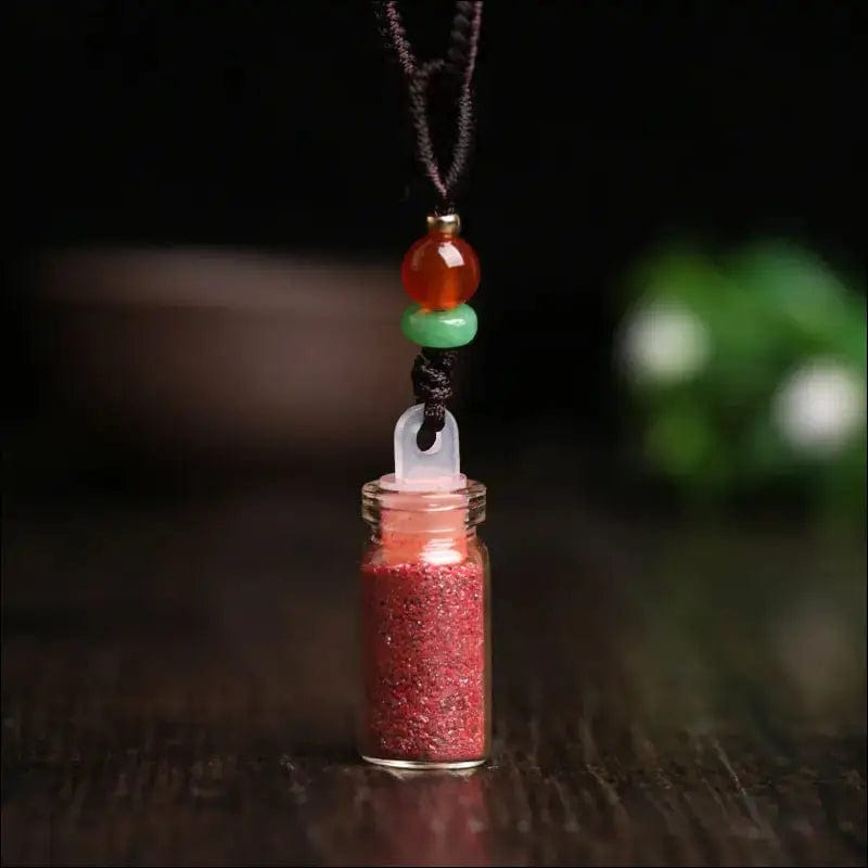 Factory direct natural cinnabar pendant purple gold sand