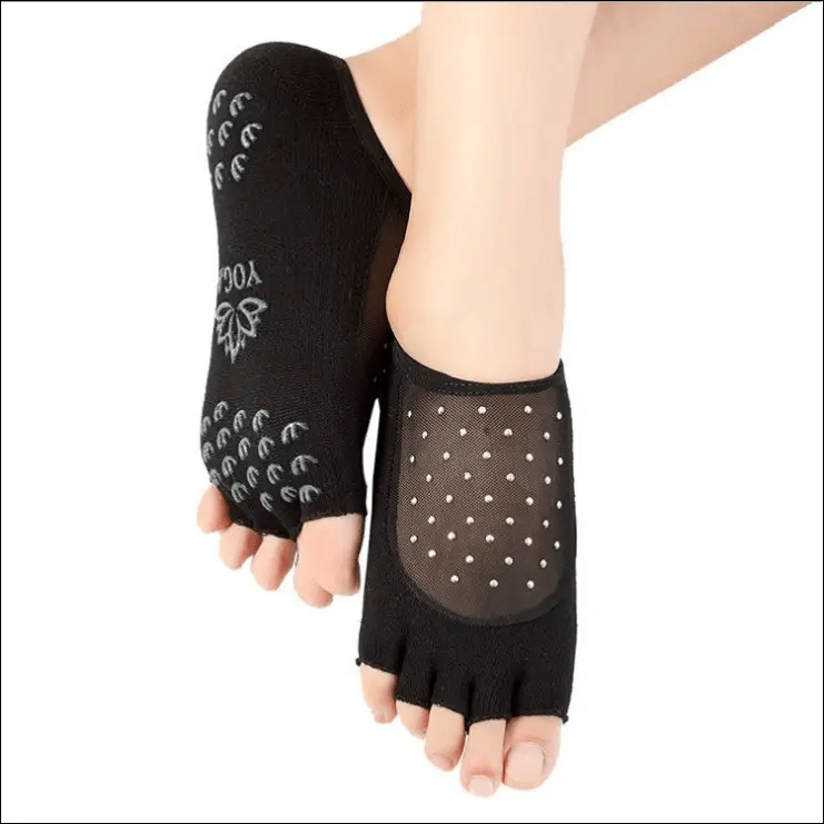 Factory direct non-slip yoga socks female cotton five