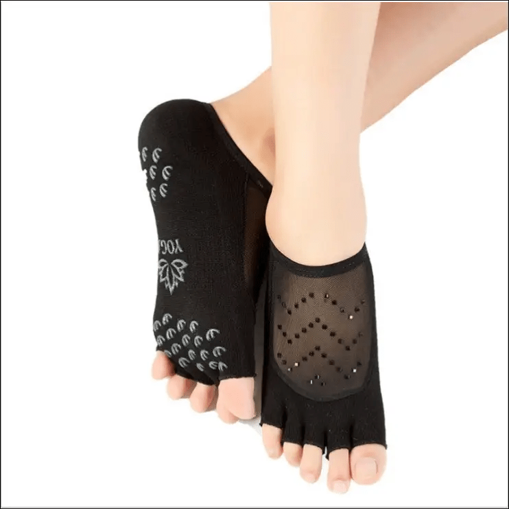 Factory direct non-slip yoga socks female cotton five