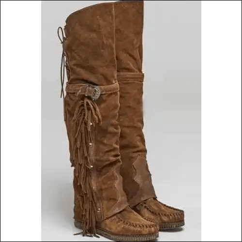 Fashion Bohemia Knee-length Women Boots Ethnic Personality