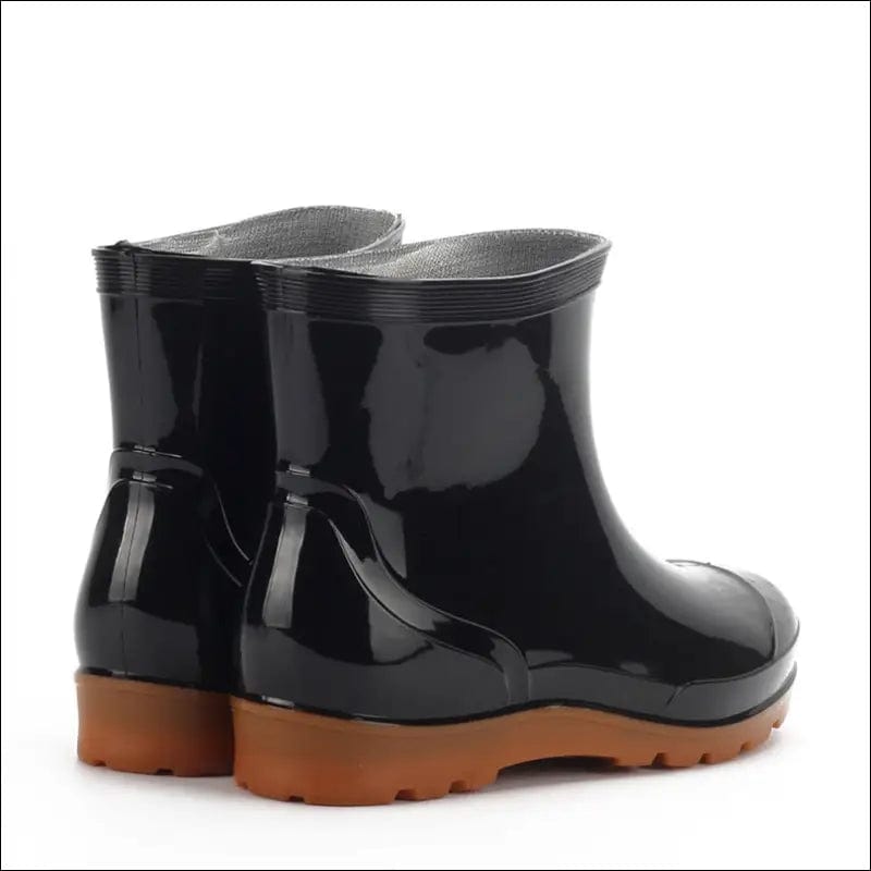 Fashion camouflage non-slip low tube breathable rain shoes