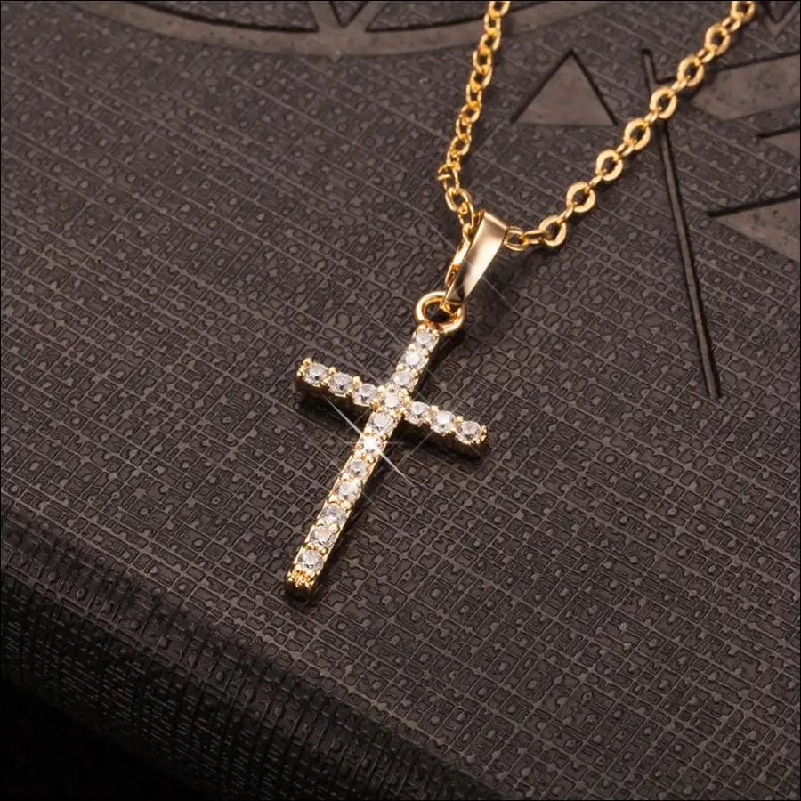 Fashion Female Cross Pendants dropshipping Gold Black Color