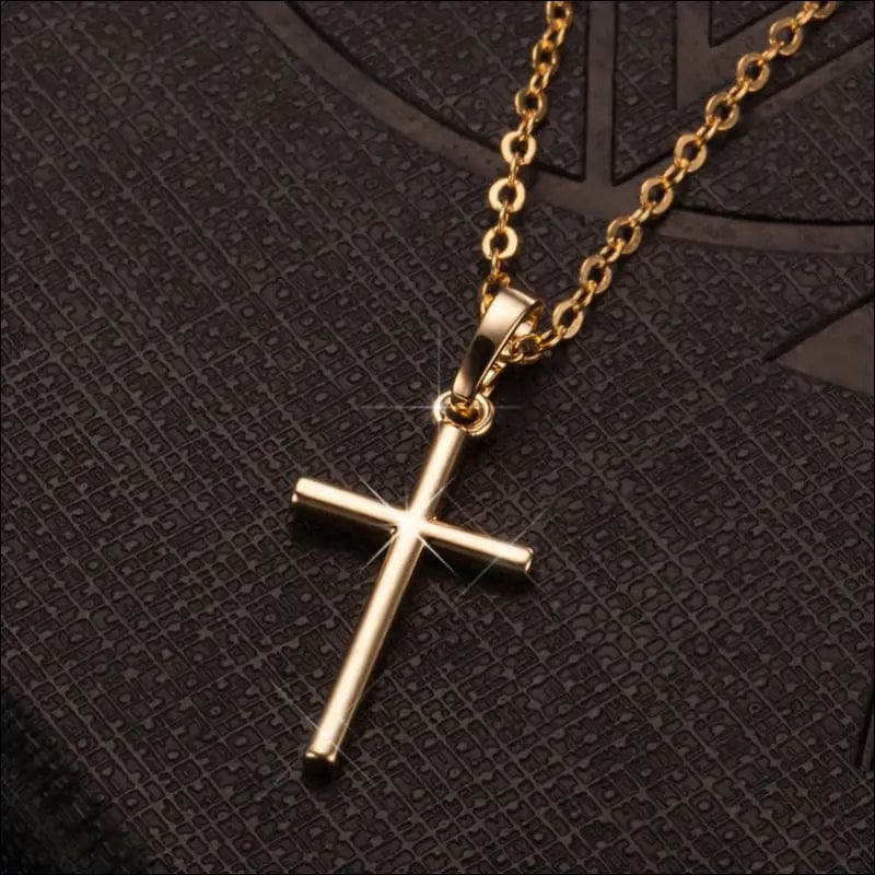 Fashion Female Cross Pendants dropshipping Gold Black Color