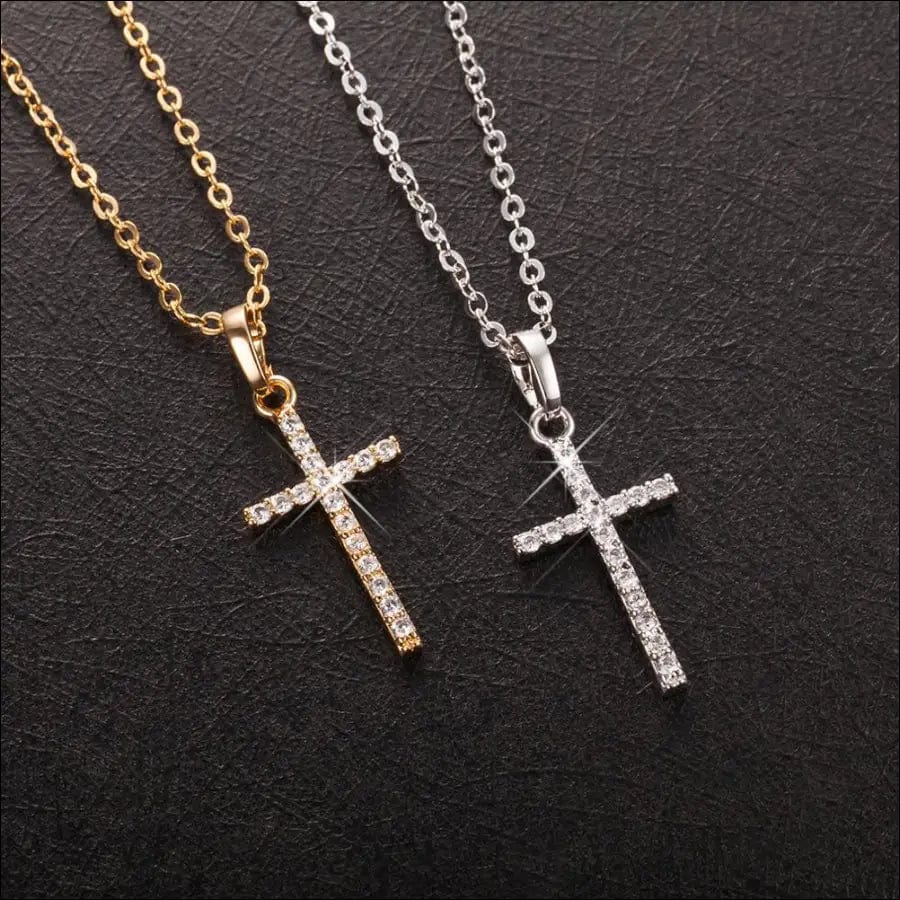 Fashion Female Cross Pendants dropshipping Gold Black Color