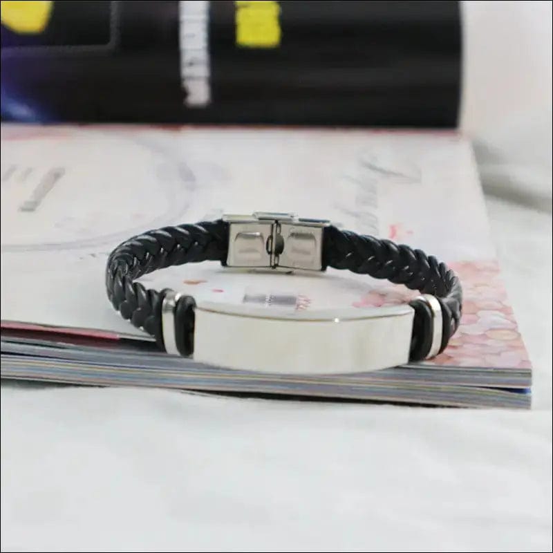 Fashion leather creative retro trend bracelet knitting male